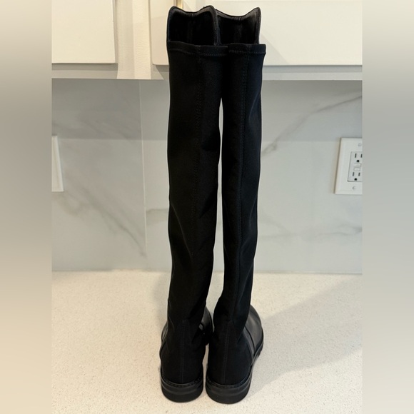 Stuart Weitzman 50/50 Over the Knee Boot Black Leather Size 6 - Picture 3 of 7